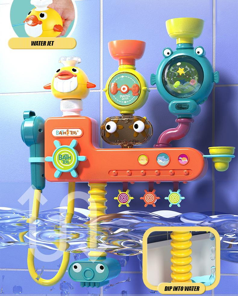 Lõbus vannimänguasi vannitoa seinale