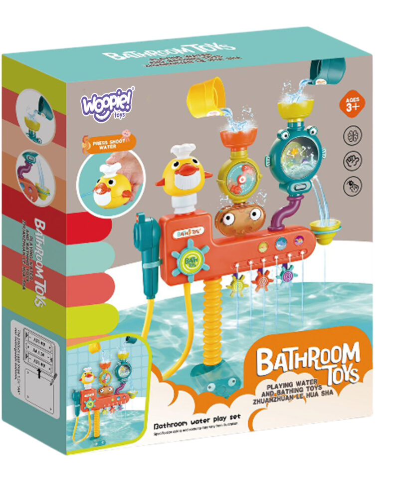 Lõbus vannimänguasi vannitoa seinale