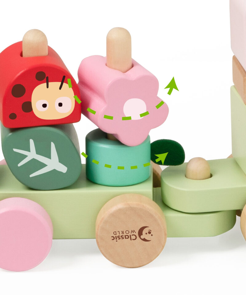 Laste loovust arendav puidust mänguasi