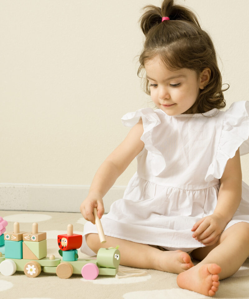 Laste loovust arendav puidust mänguasi