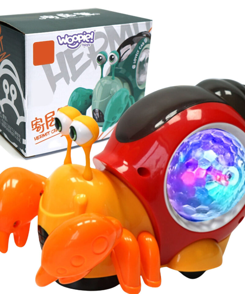 Interaktiivne krabi projektor oranžis värvitoonis