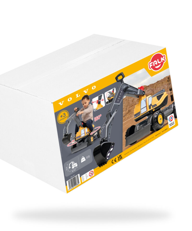 Vastupidav ekskavaator lastele