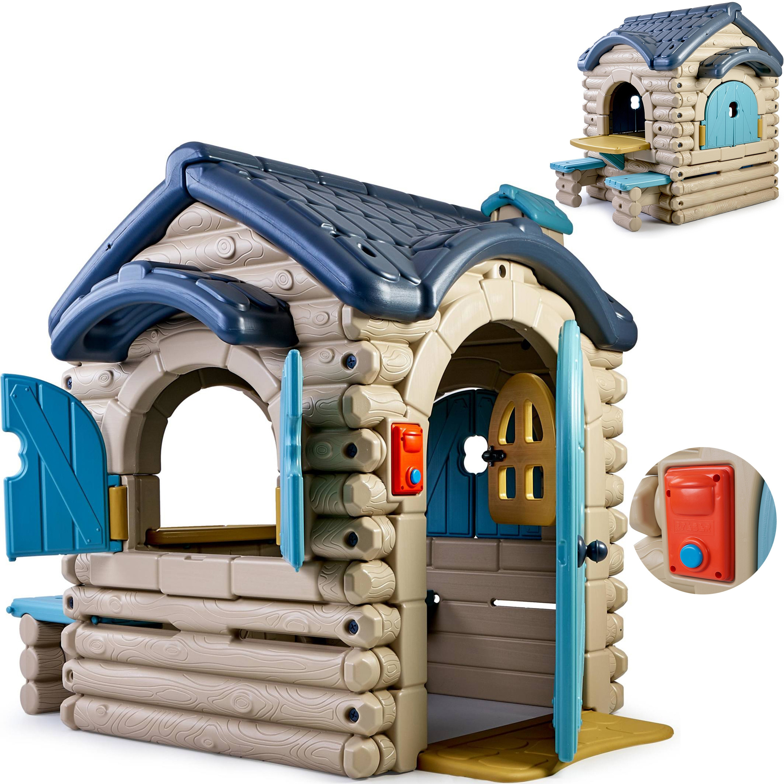 Suur aiamaja lastele õues