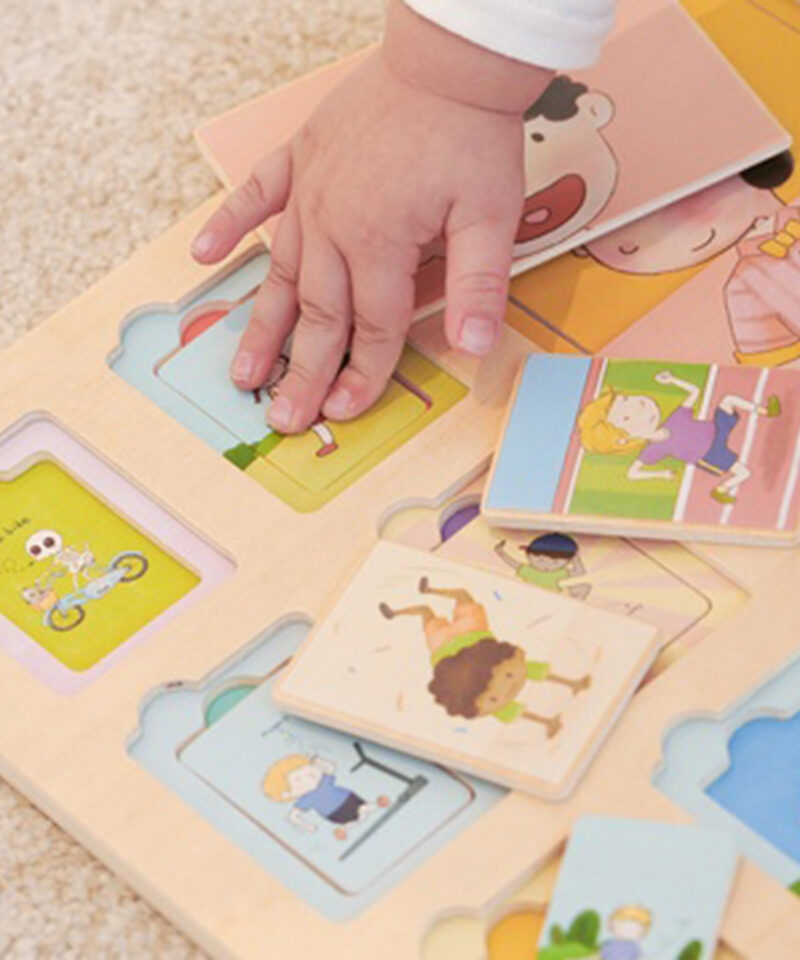 Ohutu ja vastupidav puidust mänguasi