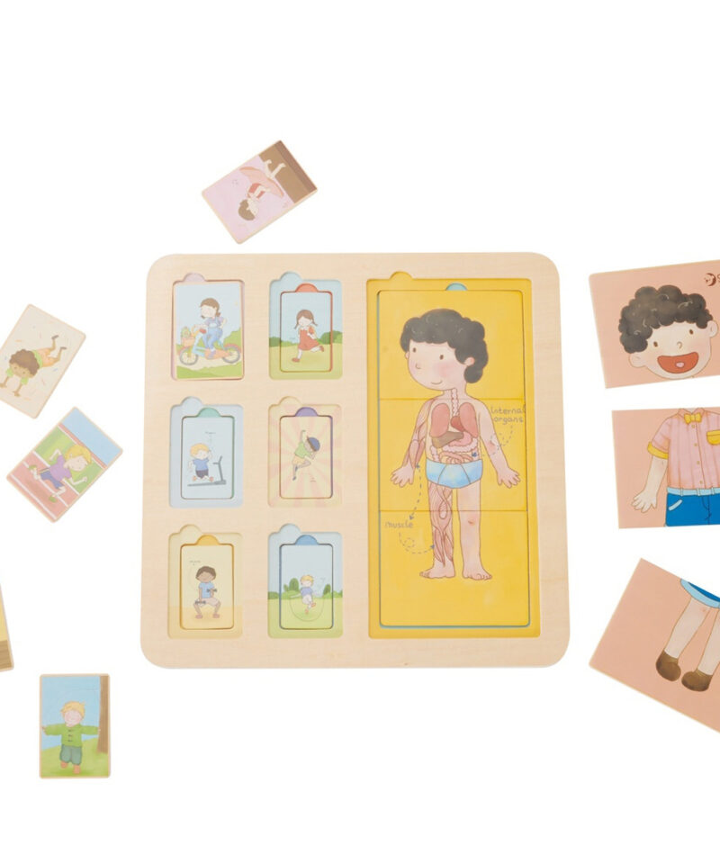 Keskkonnasõbralik puidust pusle lastele