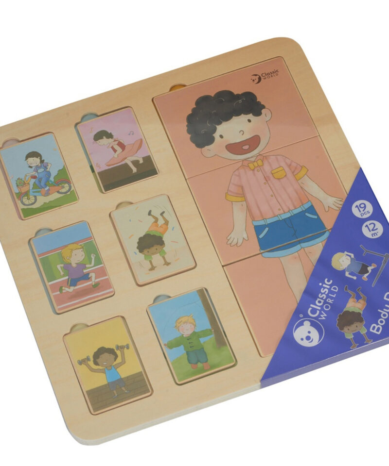 Keskkonnasõbralik puidust pusle lastele