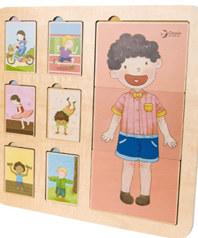 Keskkonnasõbralik puidust pusle lastele