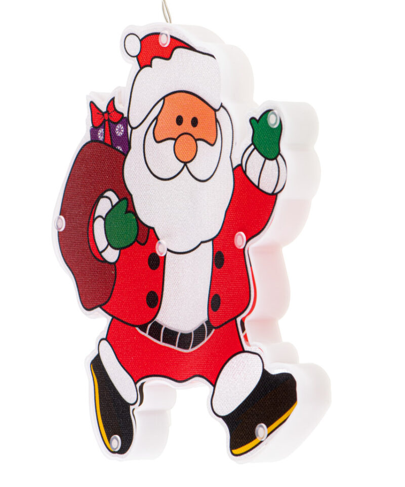 Naeratav jõuluvana LED kaunistusel