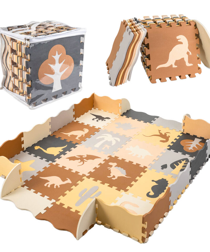 Laste turvaline mängumatt pusledega