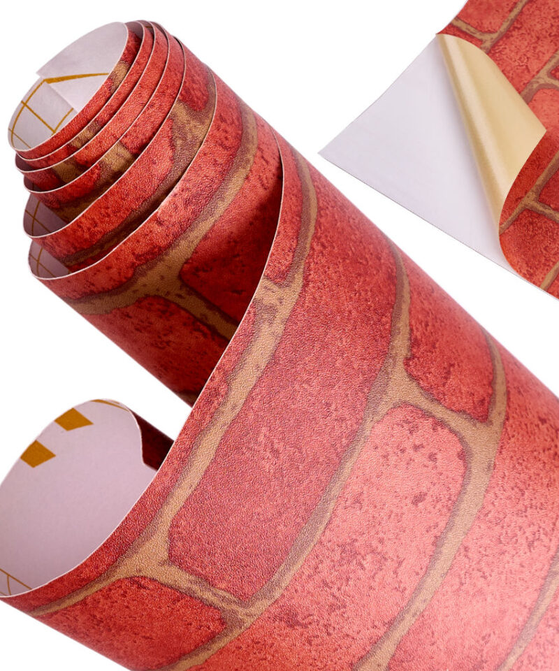 Isekleepuv dekoratiivne tapeet elutoas