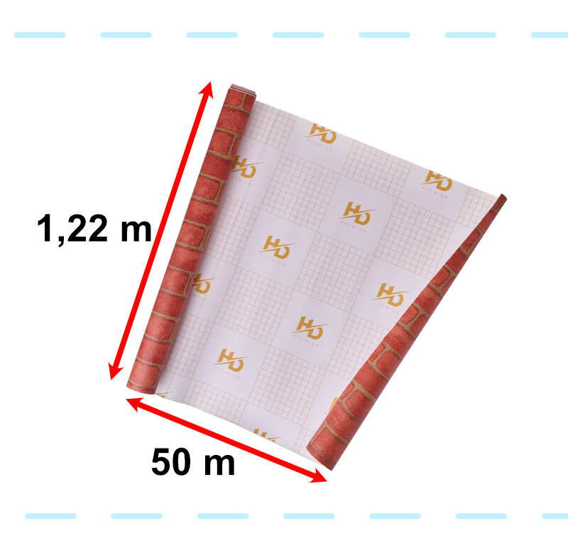 Lihtne paigaldus dekoratiivse tapeediga