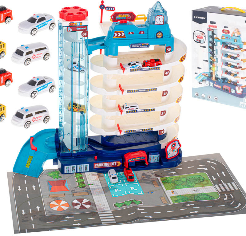 Laste parkimiskomplekt viie korrusega