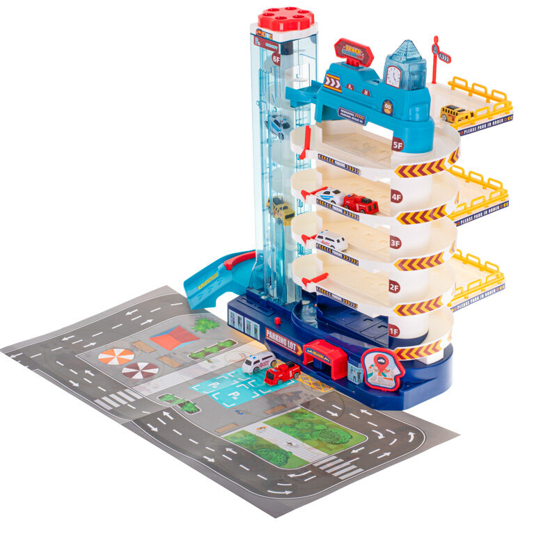 Heliefektidega mänguasja parkla