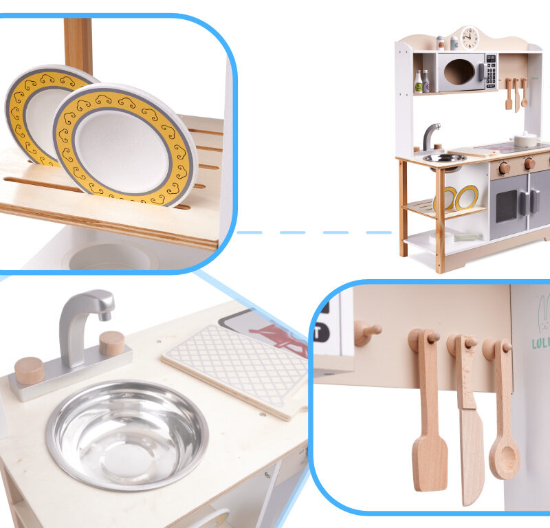 Puidust köök koos tarvikutega