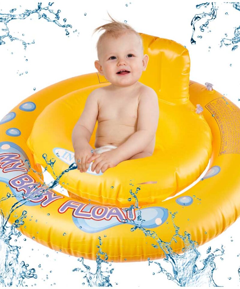 Beebide ujumisrõngas koos istmega veemõnude jaoks