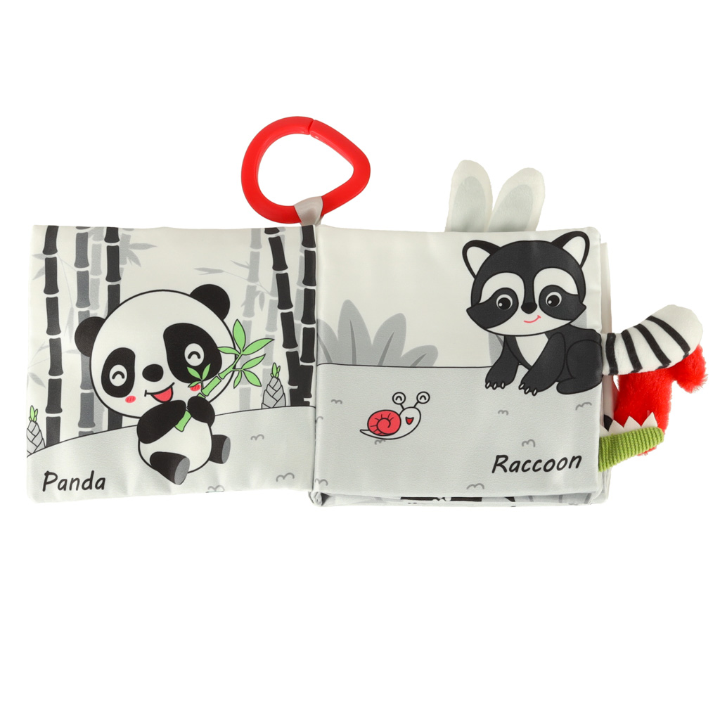 Arendav raamat kontrastsete mustritega