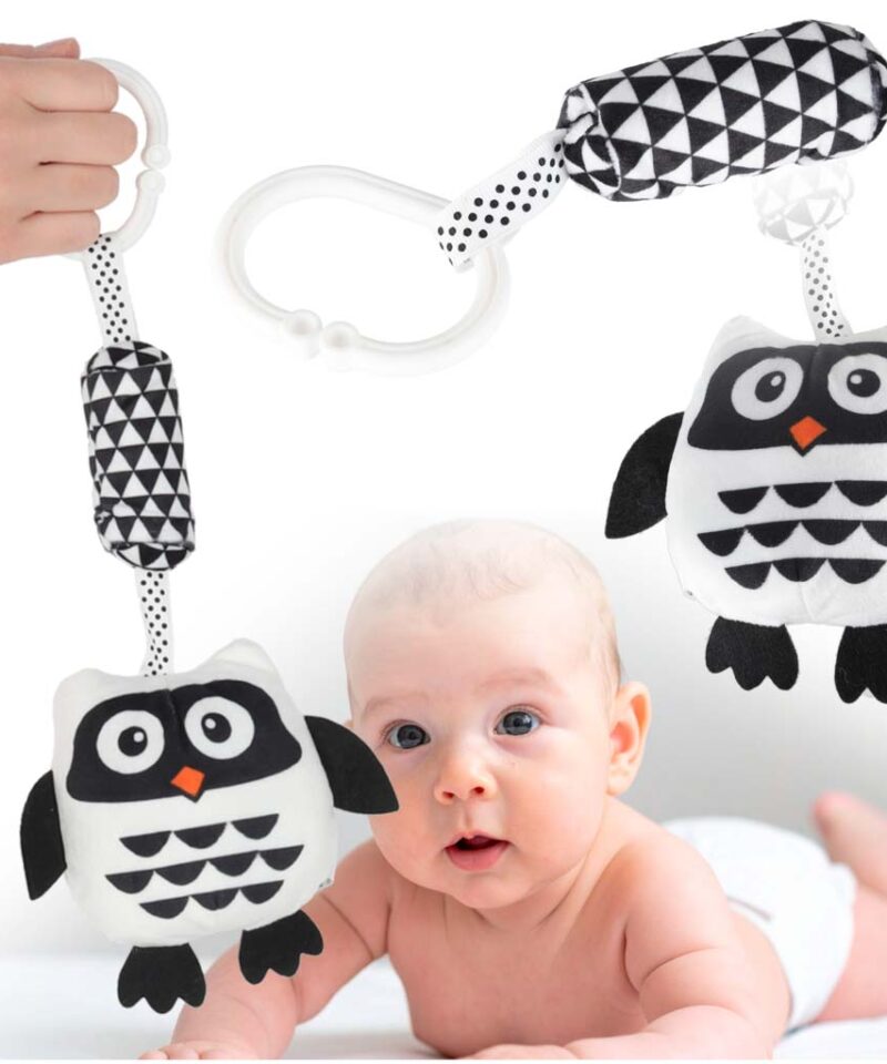 Sensoorne öökull kontrastsete mustritega