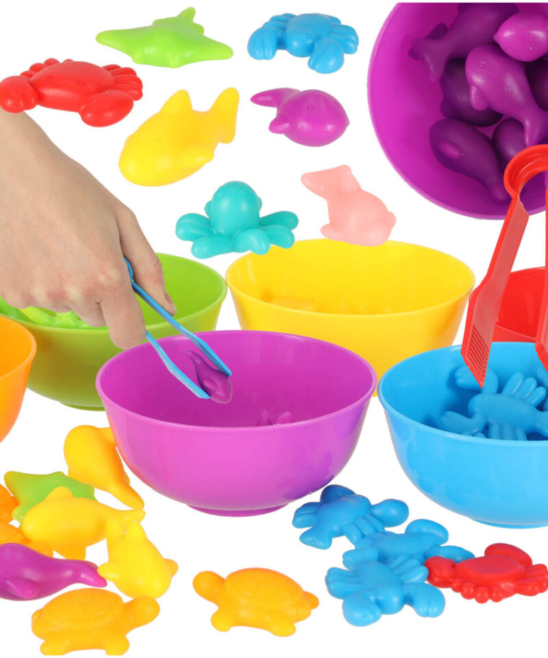 Erinevad värvilised mereloomad