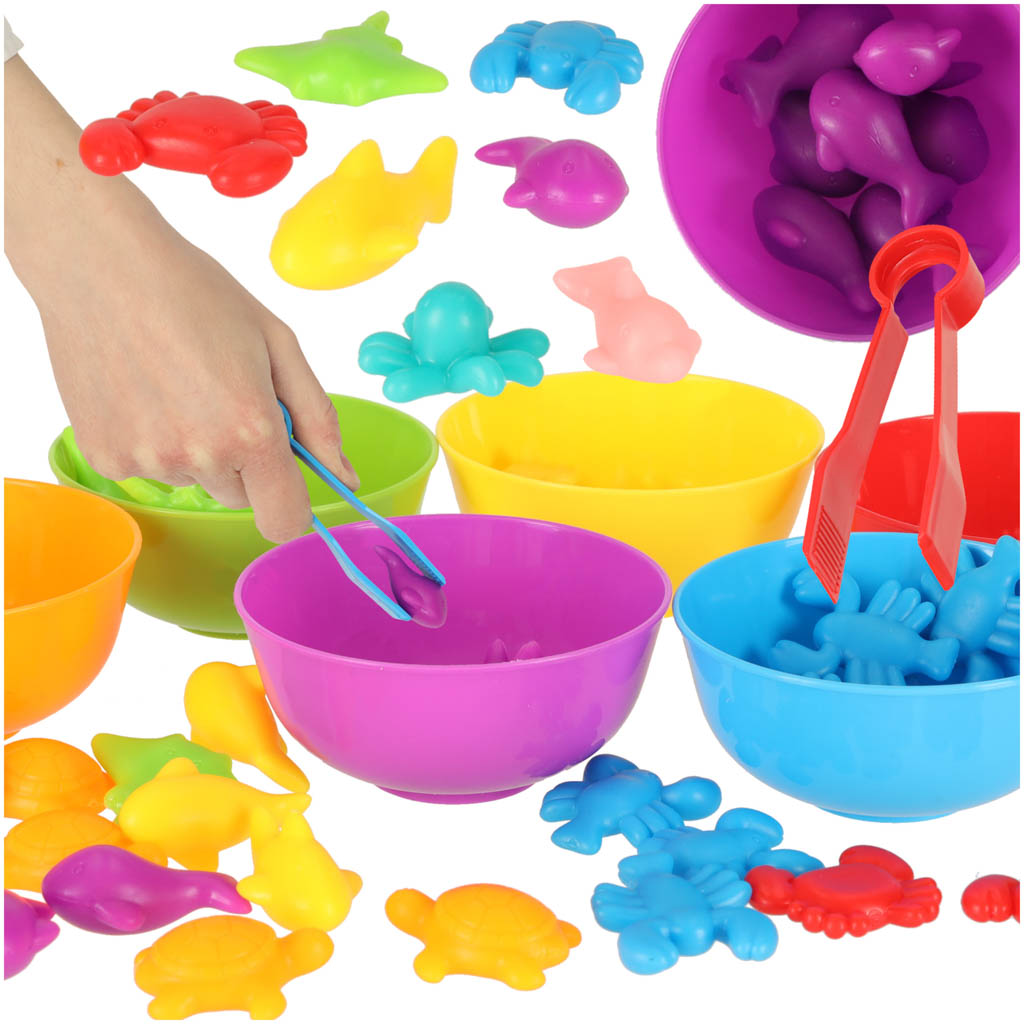 Erinevad värvilised mereloomad