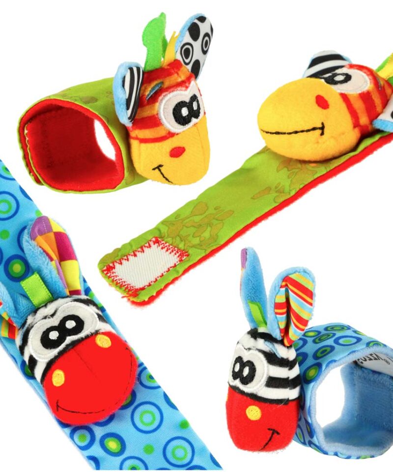 Värvilised beebikäepaelad kõristitega lapsele