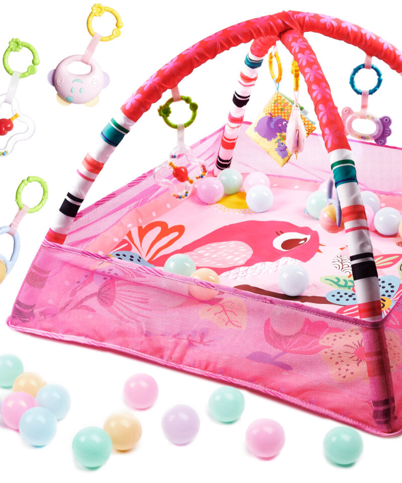 Multifunktsionaalne beebimängumatt koos pallidega