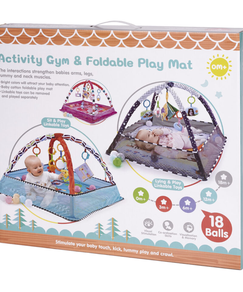 Multifunktsionaalne ja hõlpsasti hoiustatav mängumatt