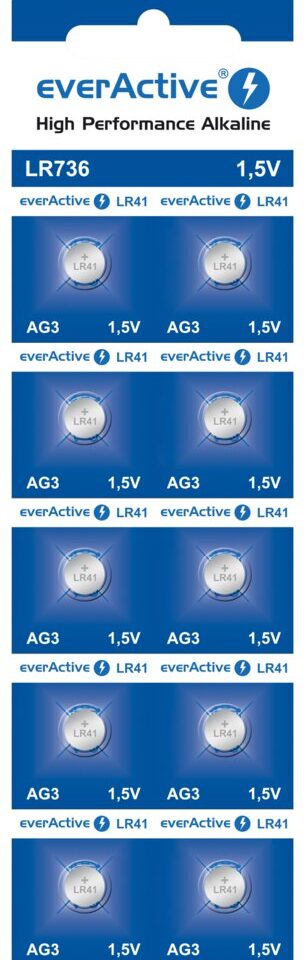 Aluselised nööp-patareid 10 tk