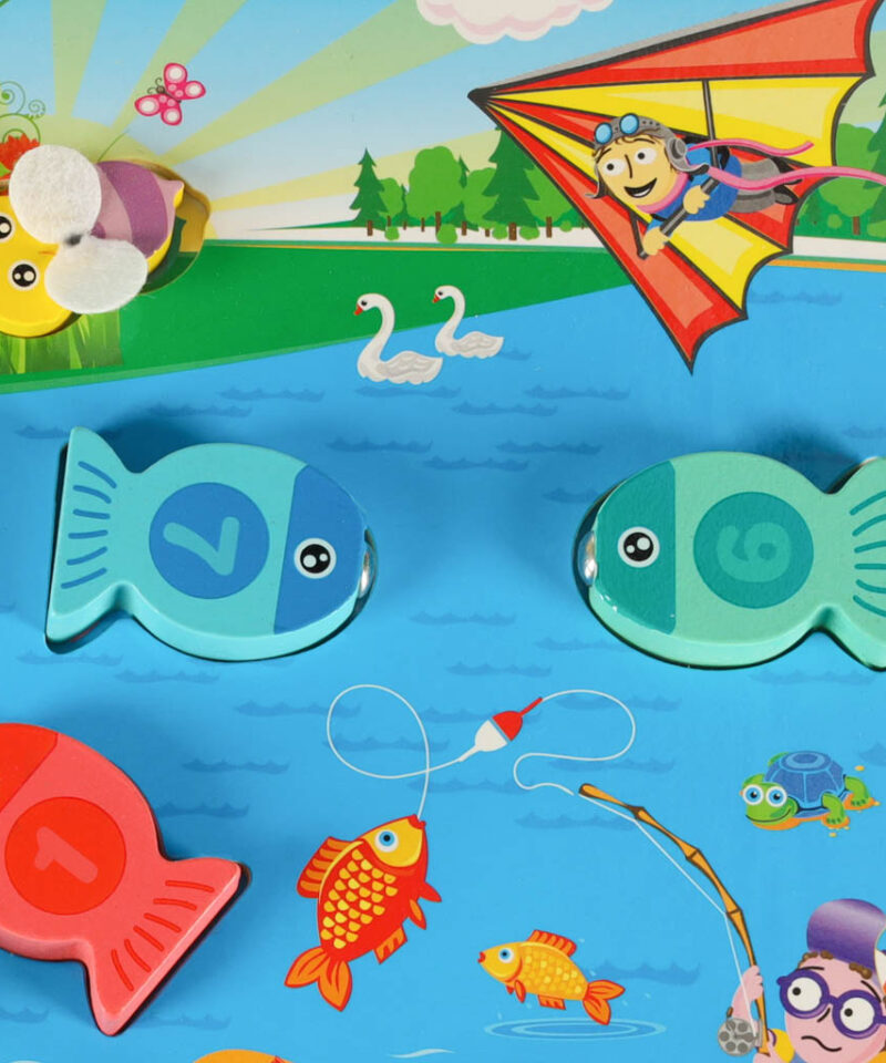 Hariv kalapüügimäng puidust