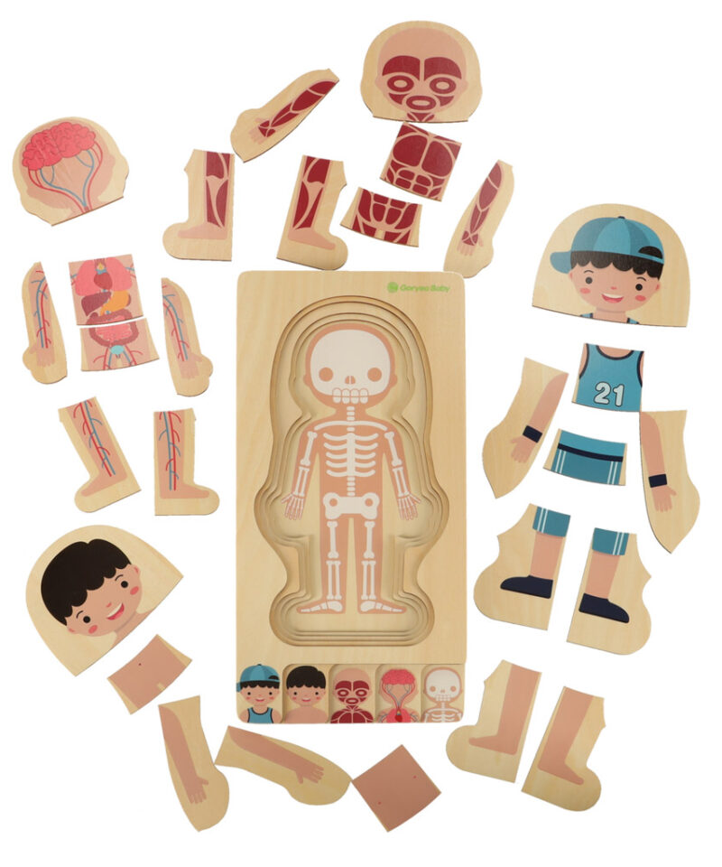 Visuaalselt atraktiivne puidust pusle