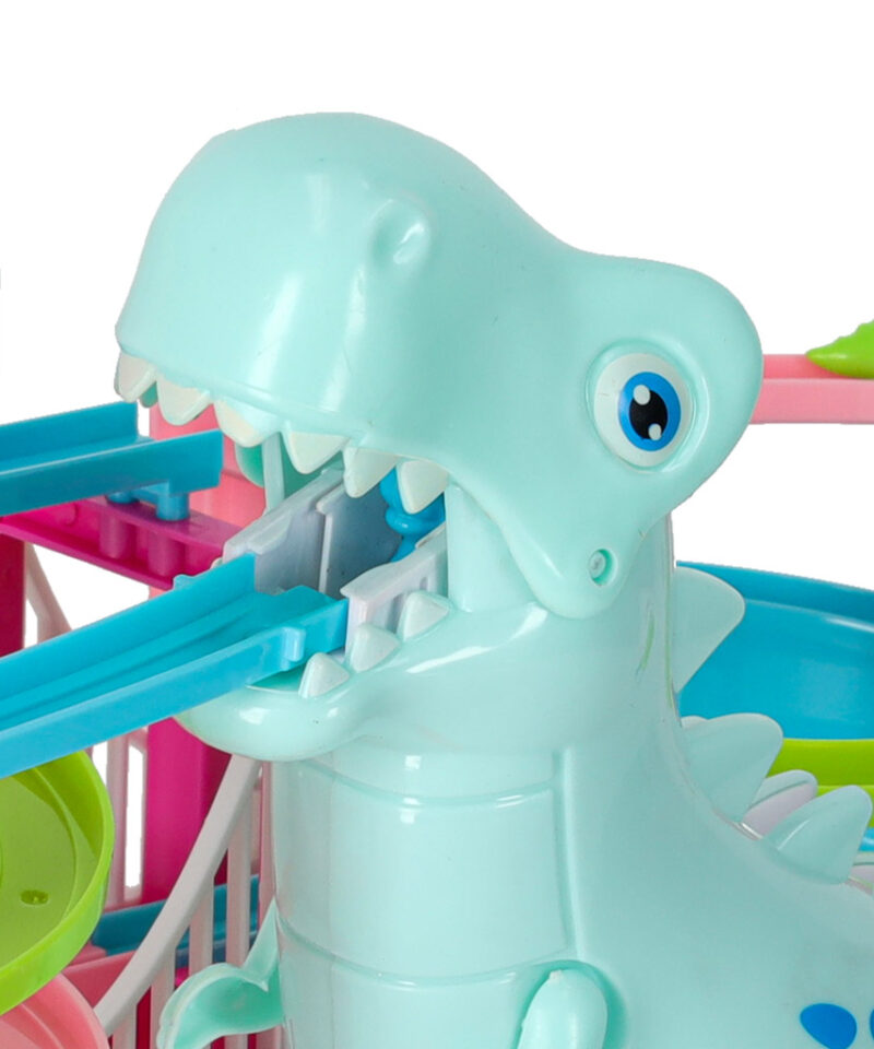 Kirevad dinosauruste autod rajal