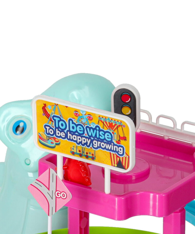 Kirevad dinosauruste autod rajal