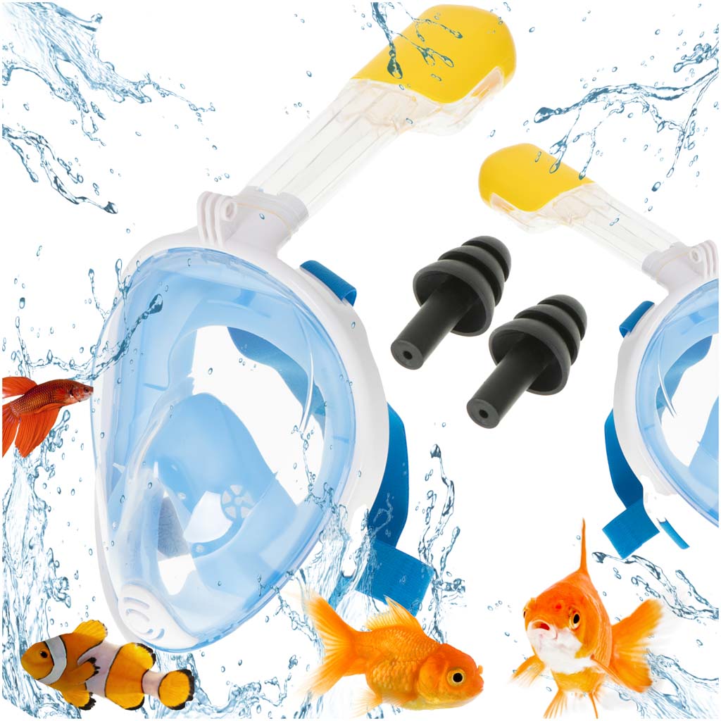 Sinine mask reguleeritava rihmaga