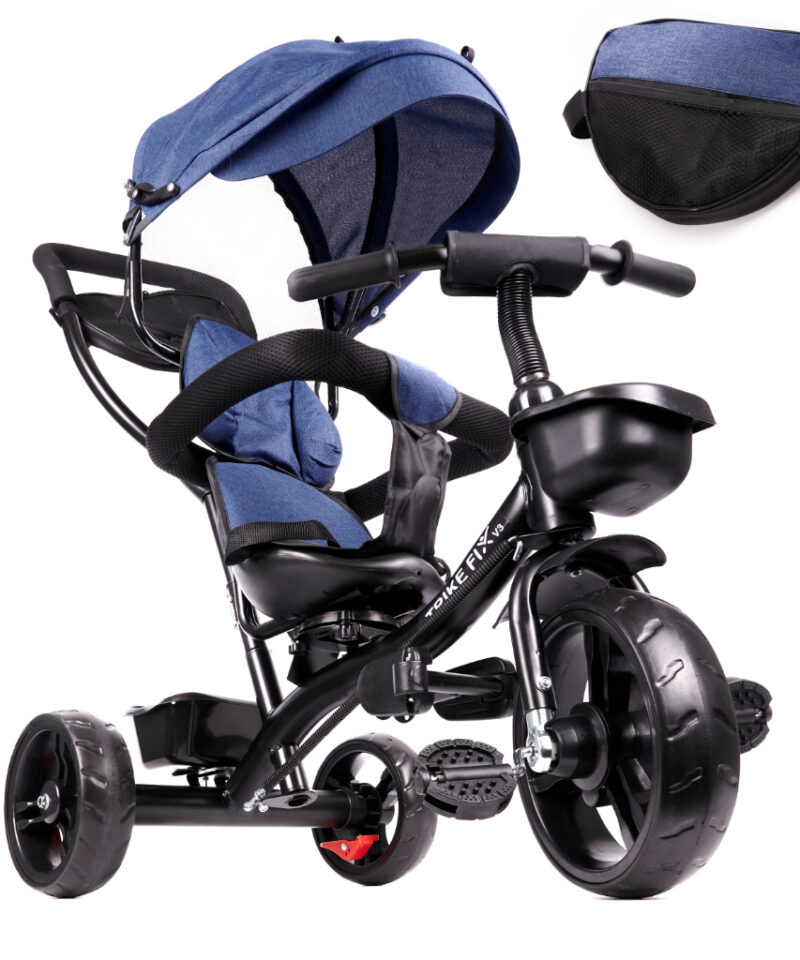 Mitmekülgne lasteratas päikesevarjuga