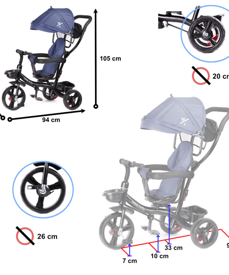 Lasteratas ilma õhukummita ratastega