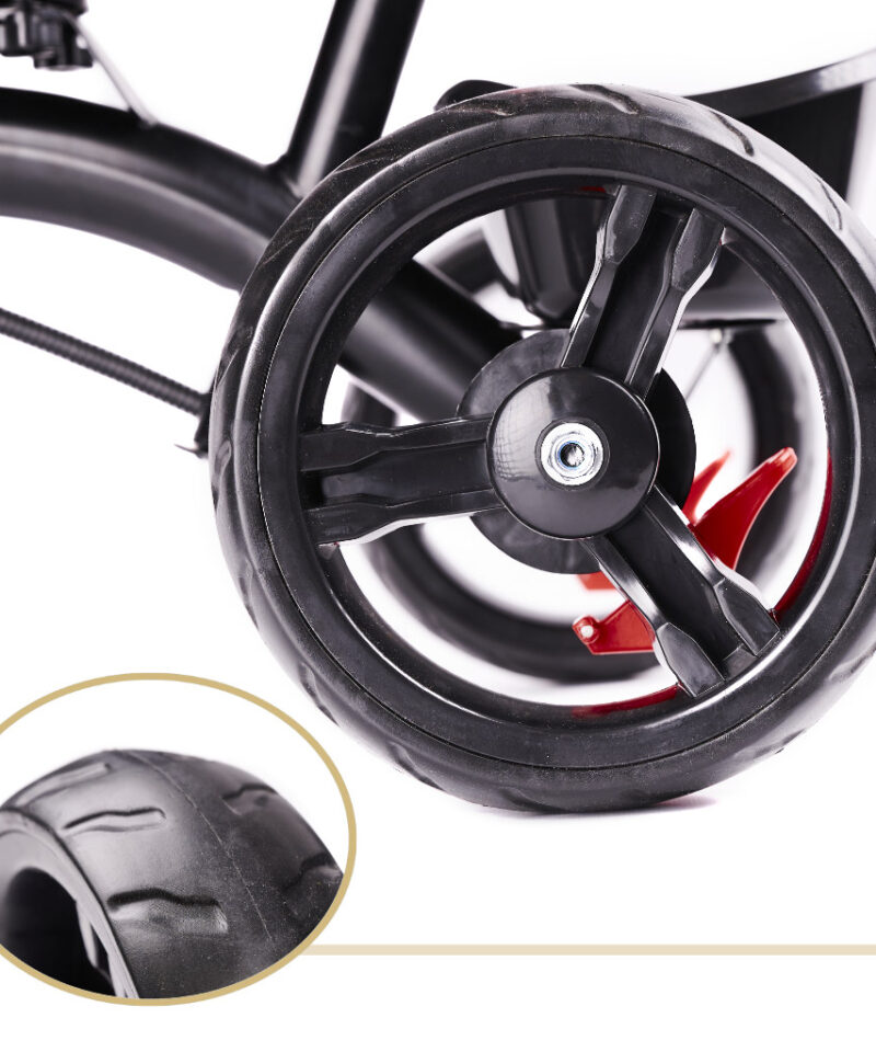 Kolmerattaline lasteratas pehme istmega