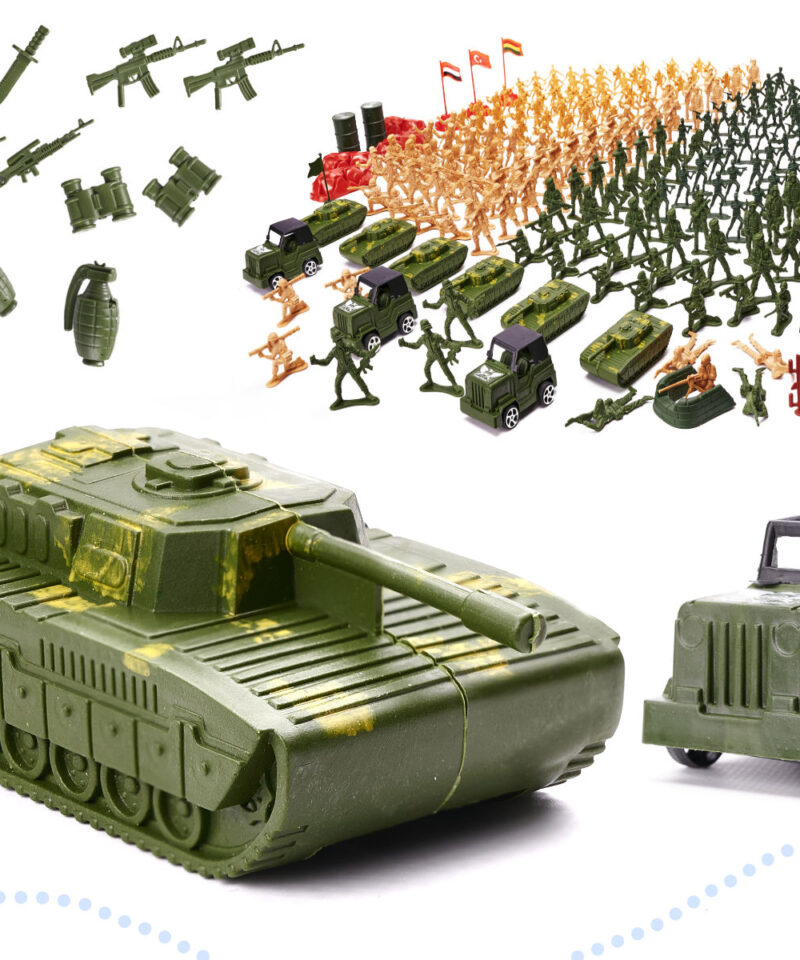 Lastele mõeldud sõjaväe mängukomplekt