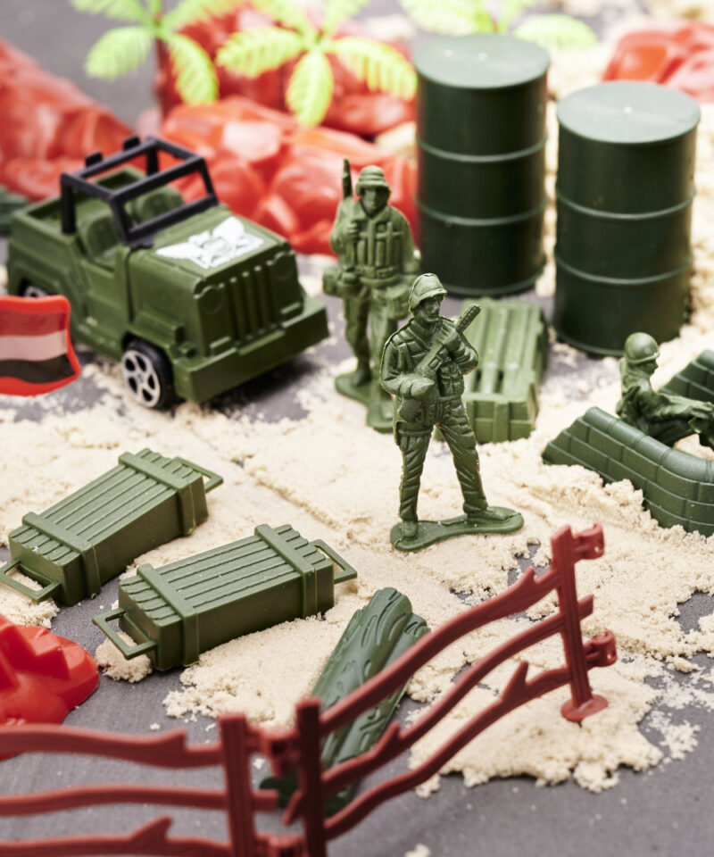 Lõbus sõjaväe mängukomplekt lastele