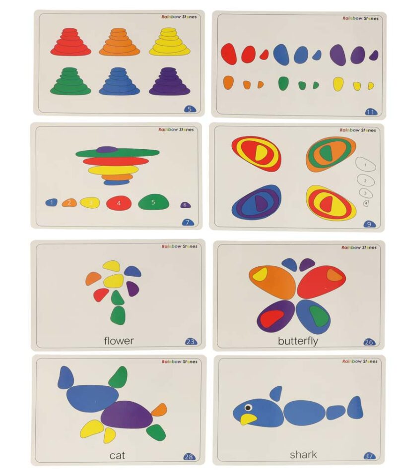 Õppimiskivid koos praktilise hoiustamiskarbiga