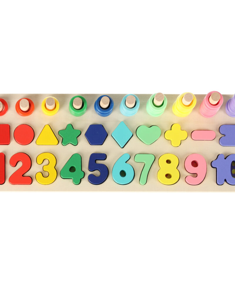 Värvikas puidust mänguasi loovuse arendamiseks