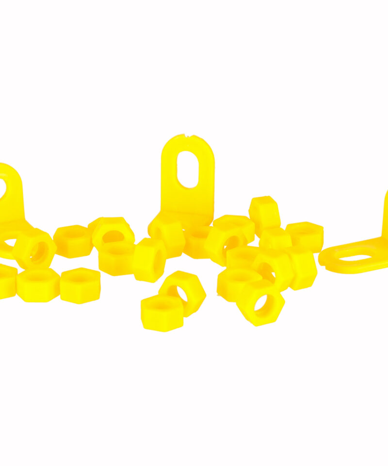 Lastele mõeldud värvilised klotsid ja kruvid