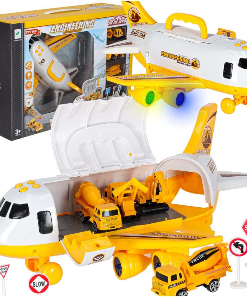 Lennukite transpordikomplekt koos ehitusmasinatega