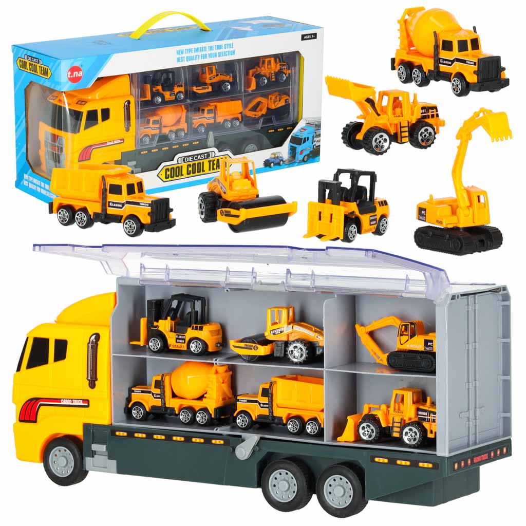 Ehitusmasinate mängukomplekt lastele