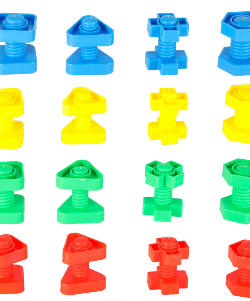 Värvikad klotsid kujundite õppimiseks