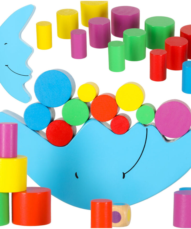 Tasakaalu arendav puidust mäng lastele