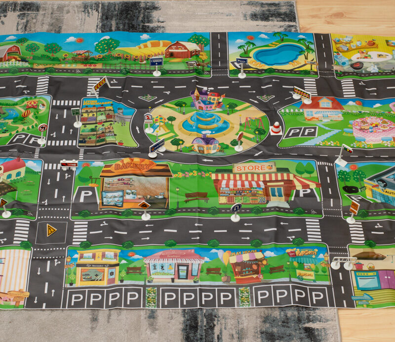 Laste liiklusmäng õues