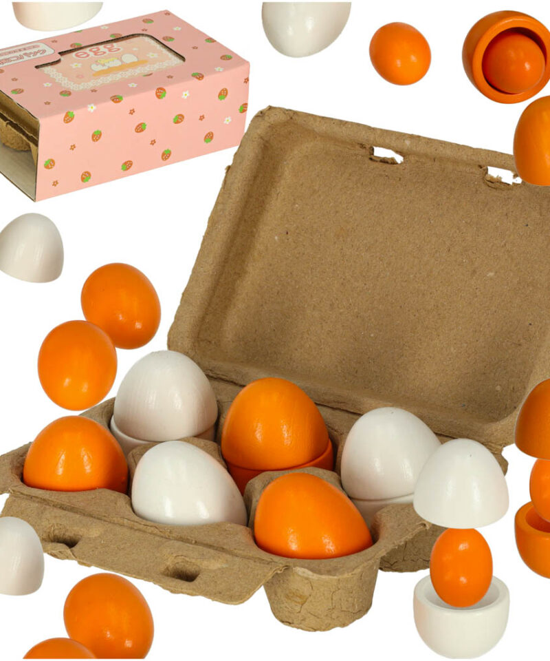 Montessori puidust mängumuna komplekt