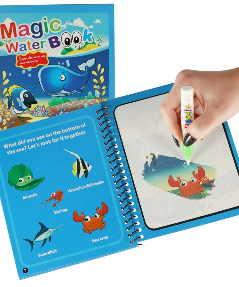 Laste veekirjutamise värviraamat avatud