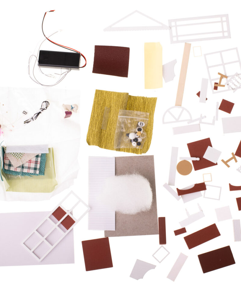 Komplekt sisaldab mööblit ja sisustuselemente