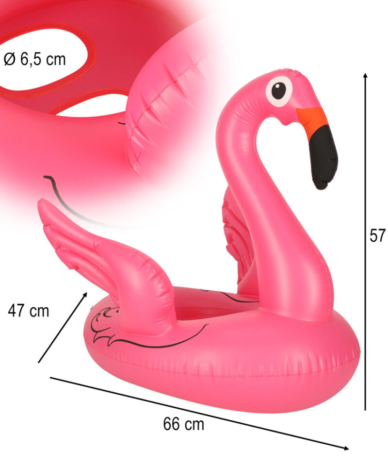 Flamingu ujumisrõngas puhkuseks