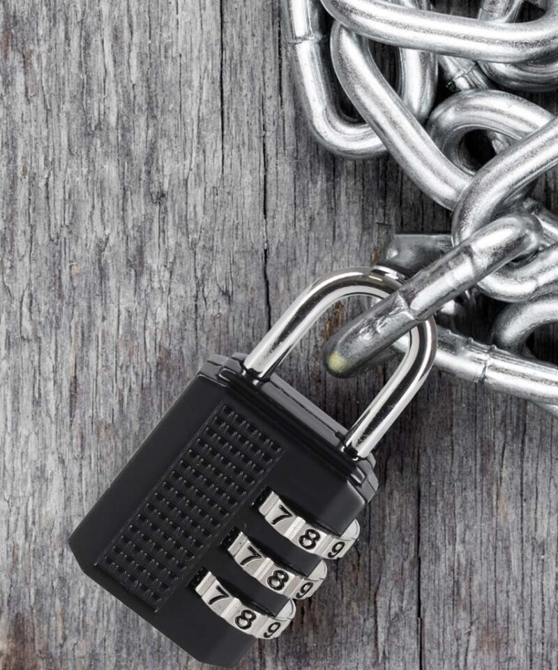 Vastupidav metallist kombinatsioonilukk